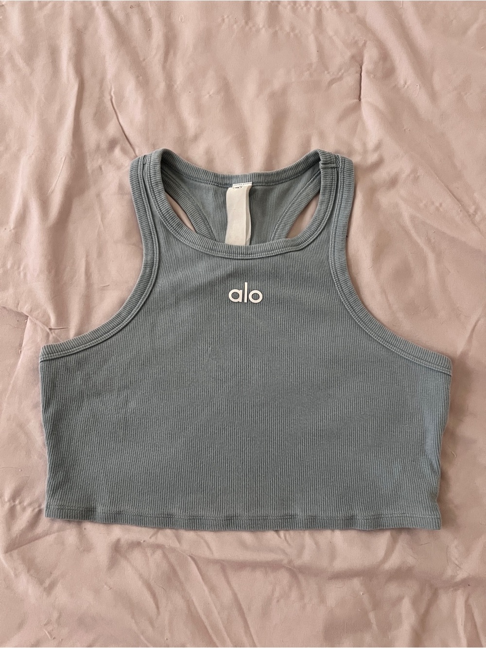 ALO Yoga Aspire Tank- Winter Forest Green Color (XS/S）